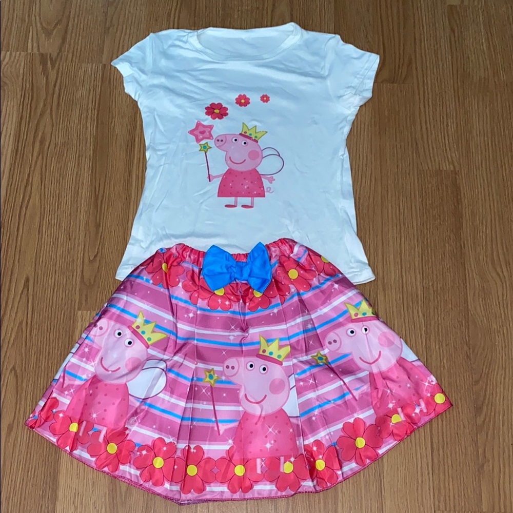 Peppa Pig Pink and Blue Tulle Skirt